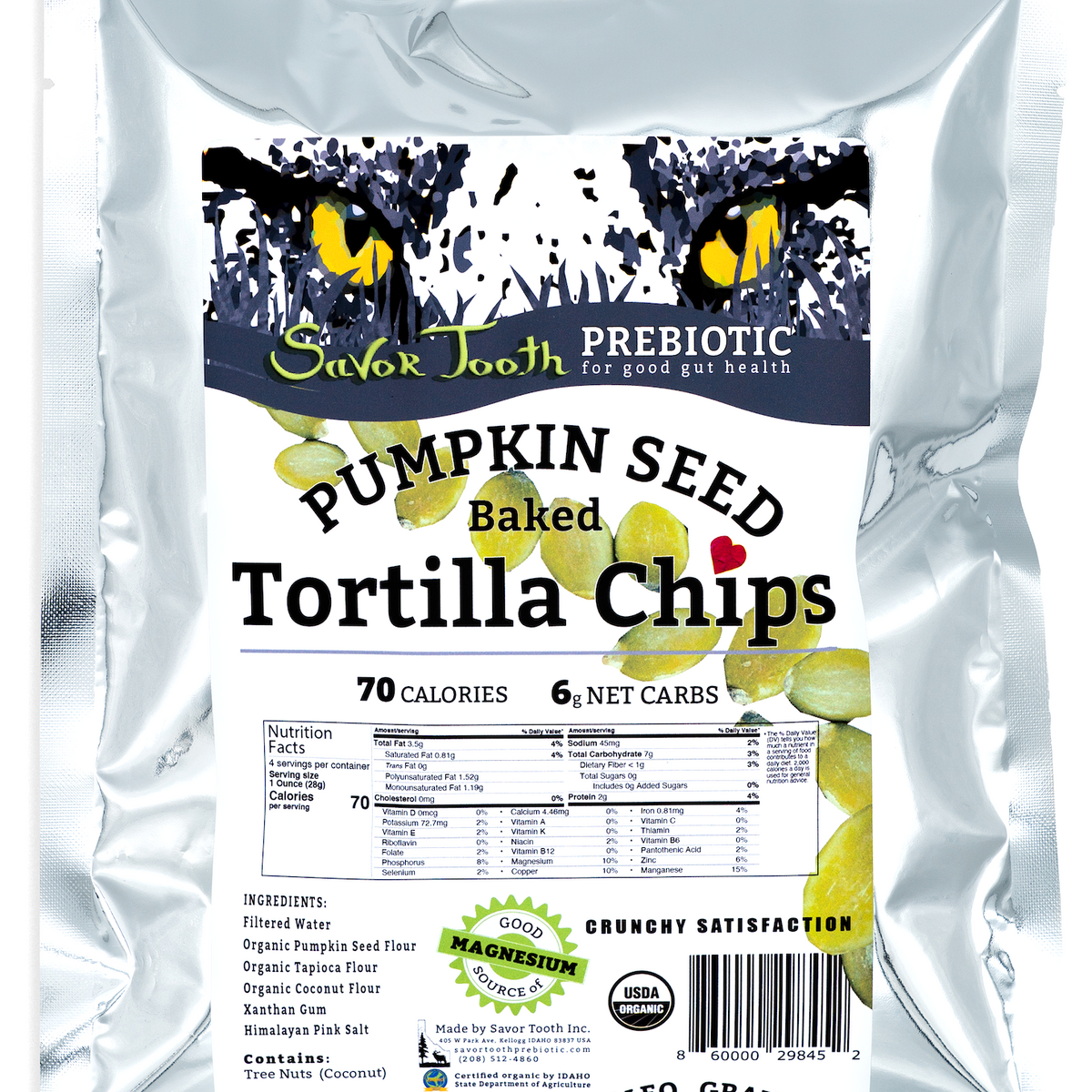 Organic Pumpkin Seed TORTILLA CHIPS – Savor Tooth