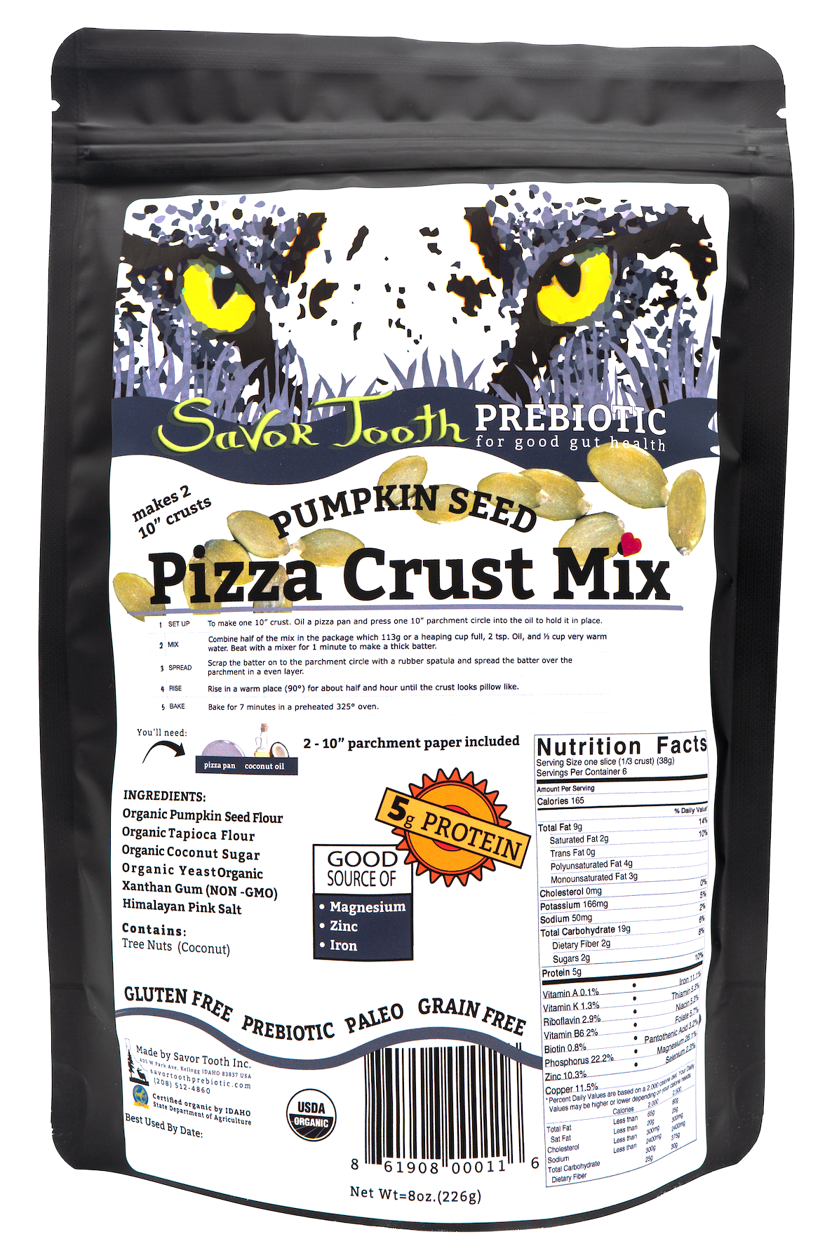 Organic Pumpkin Seed PIZZA CRUST MIX
