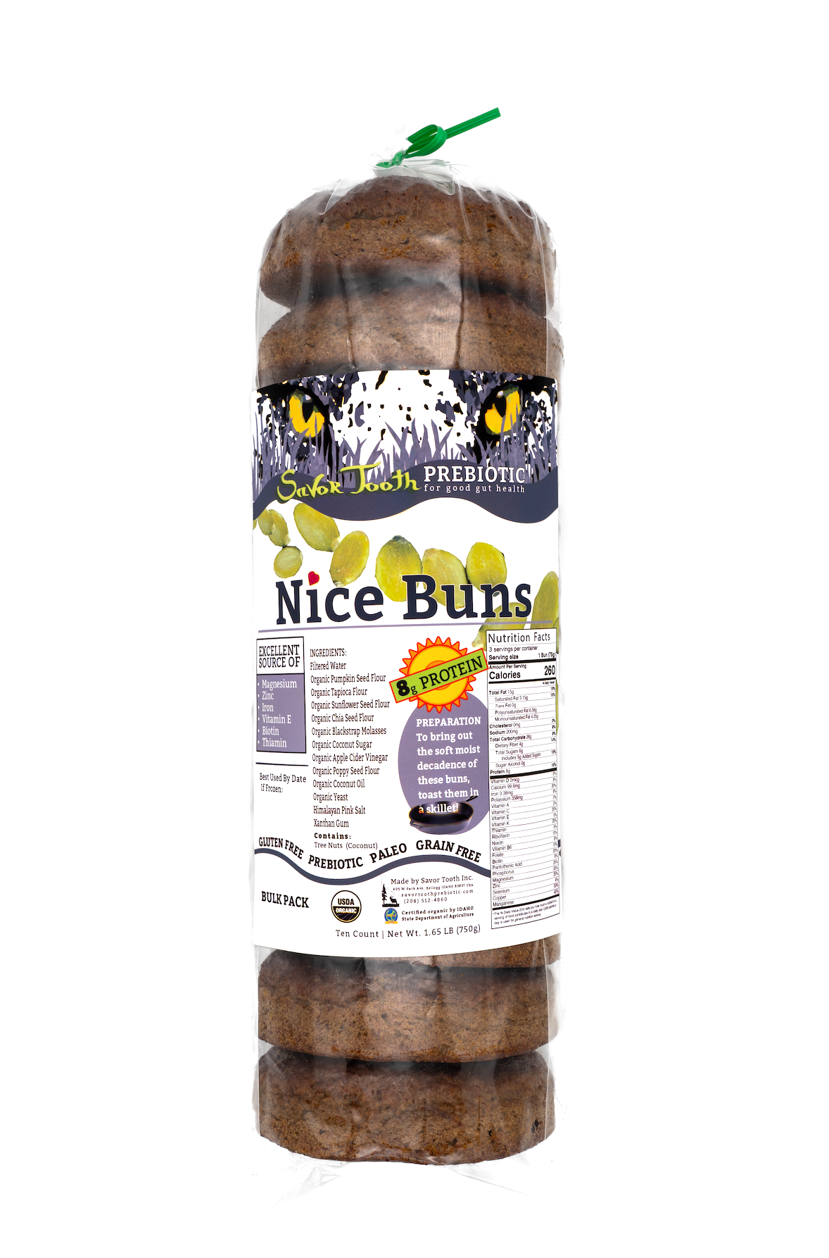 Organic Pumpkin Seed NICE BUNS