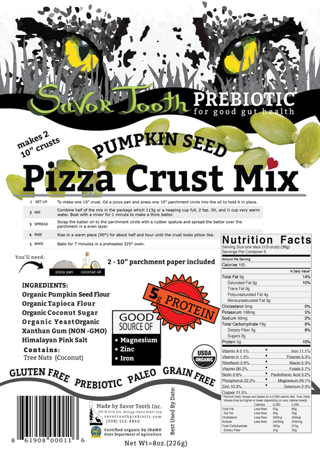 Organic Pumpkin Seed PIZZA CRUST MIX