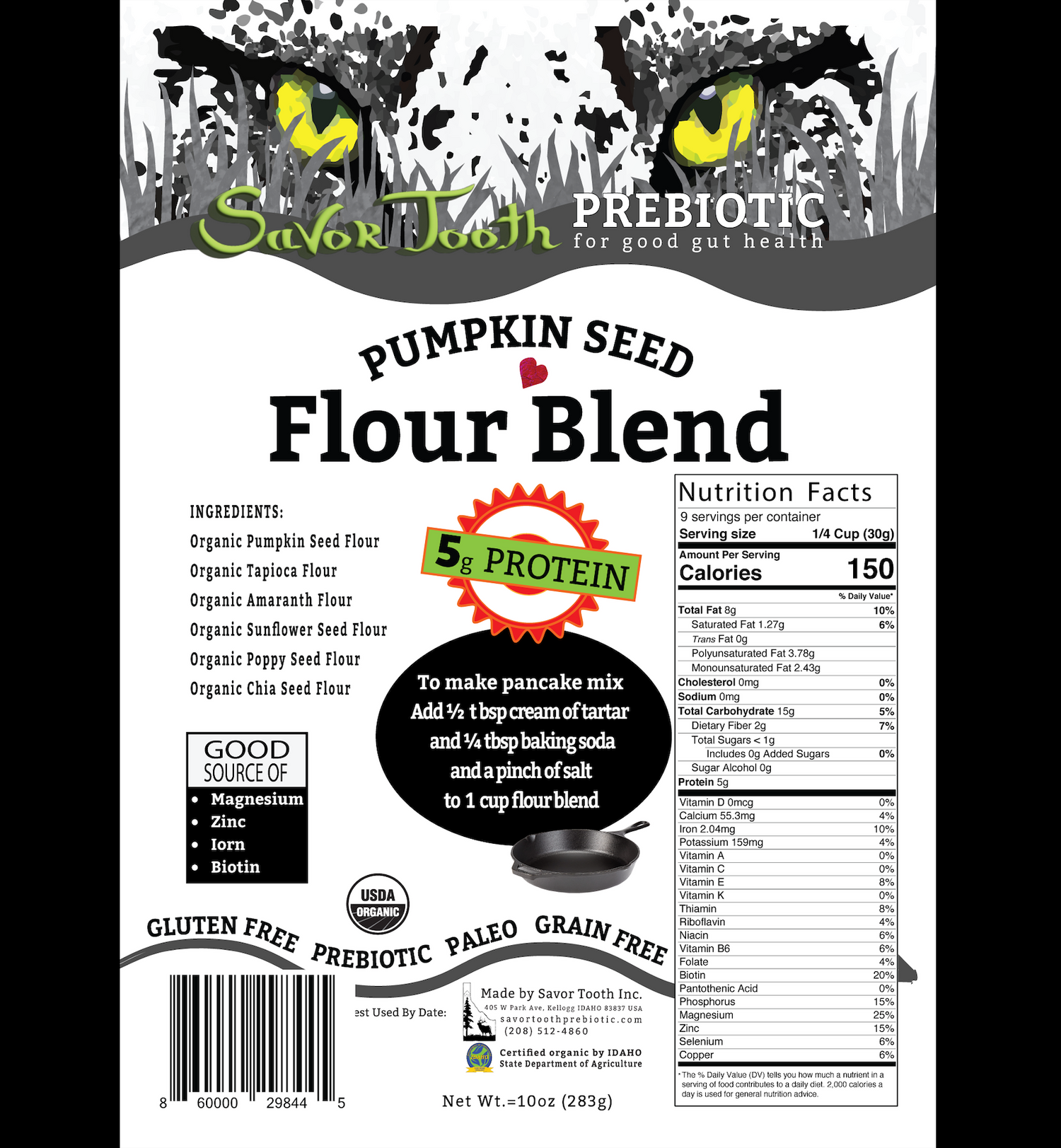 Organic Pumpkin Seed FLOUR BLEND