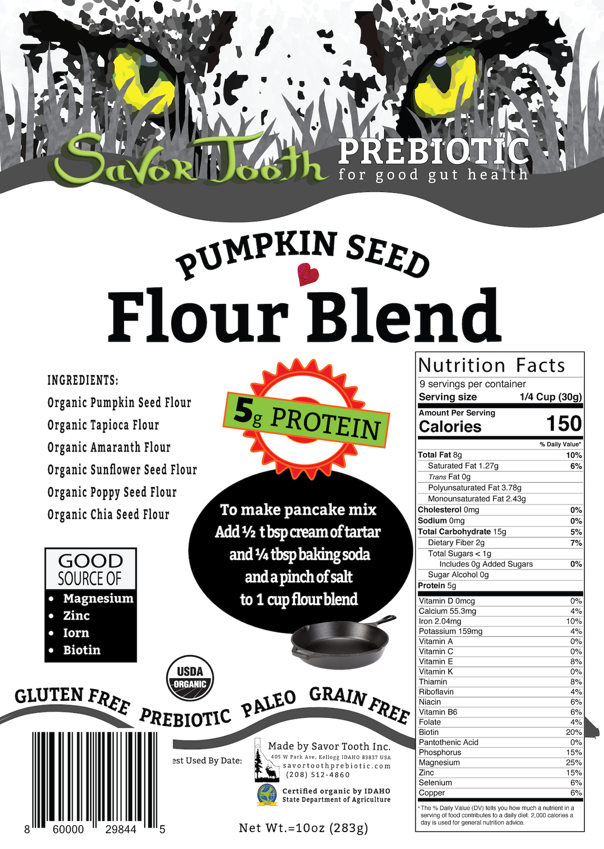 Organic Pumpkin Seed FLOUR BLEND