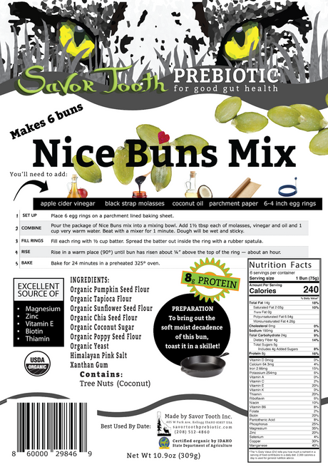 Organic Pumpkin Seed NICE BUN MIX