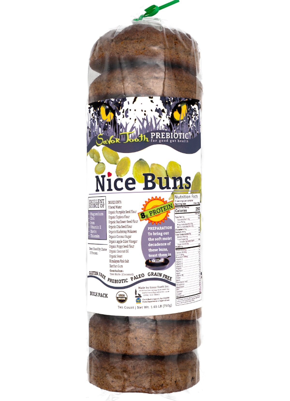 Organic Pumpkin Seed NICE BUNS