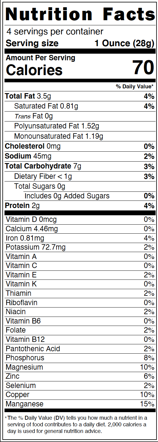 Organic BAKED Pumpkin Seed Tortilla Chips