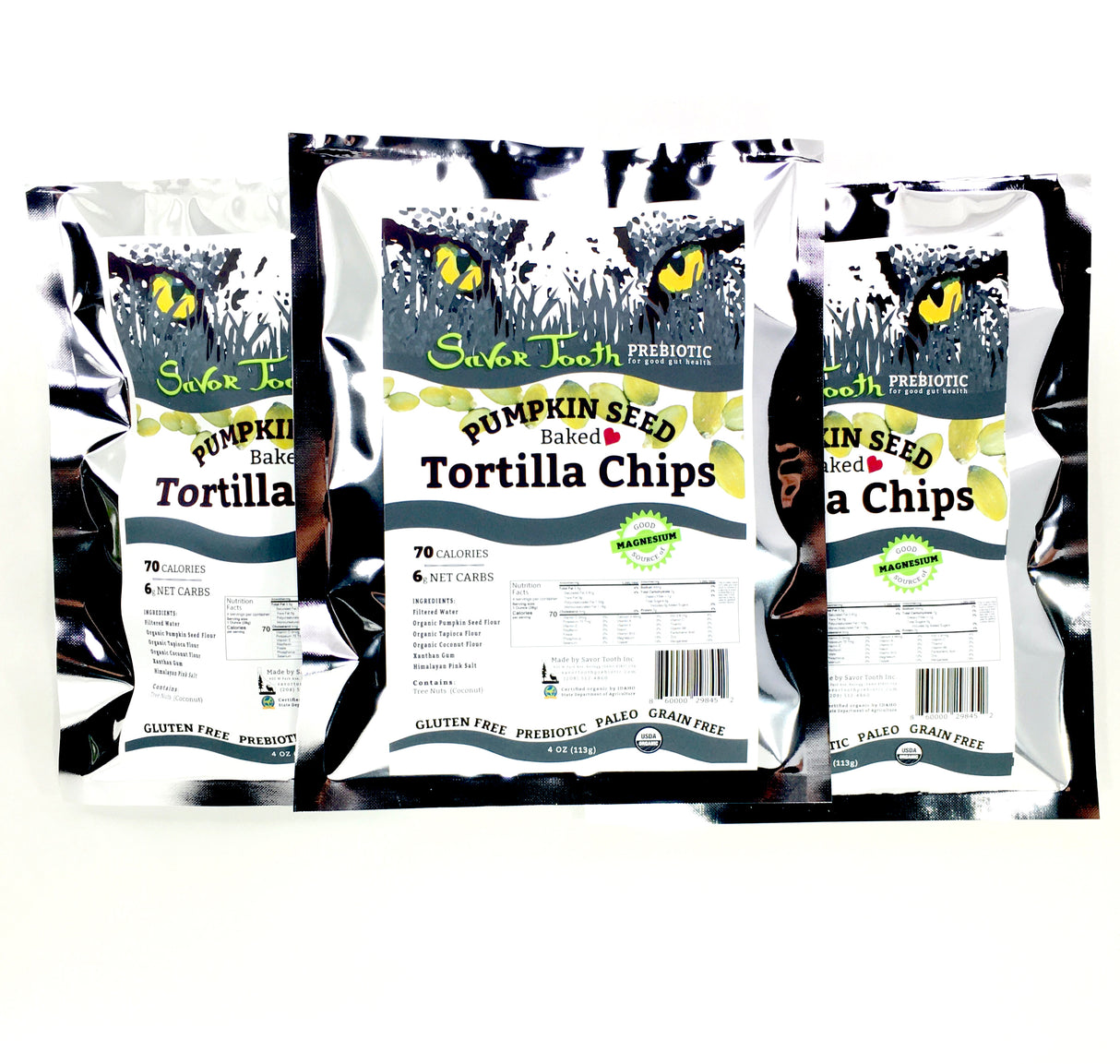 Organic BAKED Pumpkin Seed Tortilla Chips