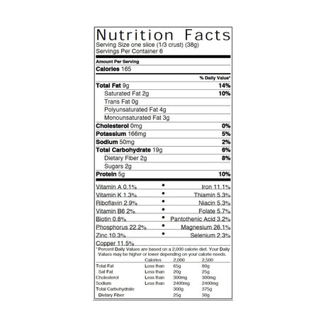 Organic Pumpkin Seed PIZZA CRUST